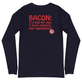 Long Sleeve T-Shirt (Two-sided) - Big Fat Bacon