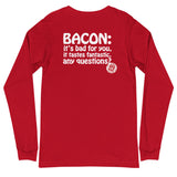Long Sleeve T-Shirt (Two-sided) - Big Fat Bacon